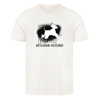 Premium T-Shirt "Afghanischer Windhund - Brush" Natural Raw – hunde-shirt.de