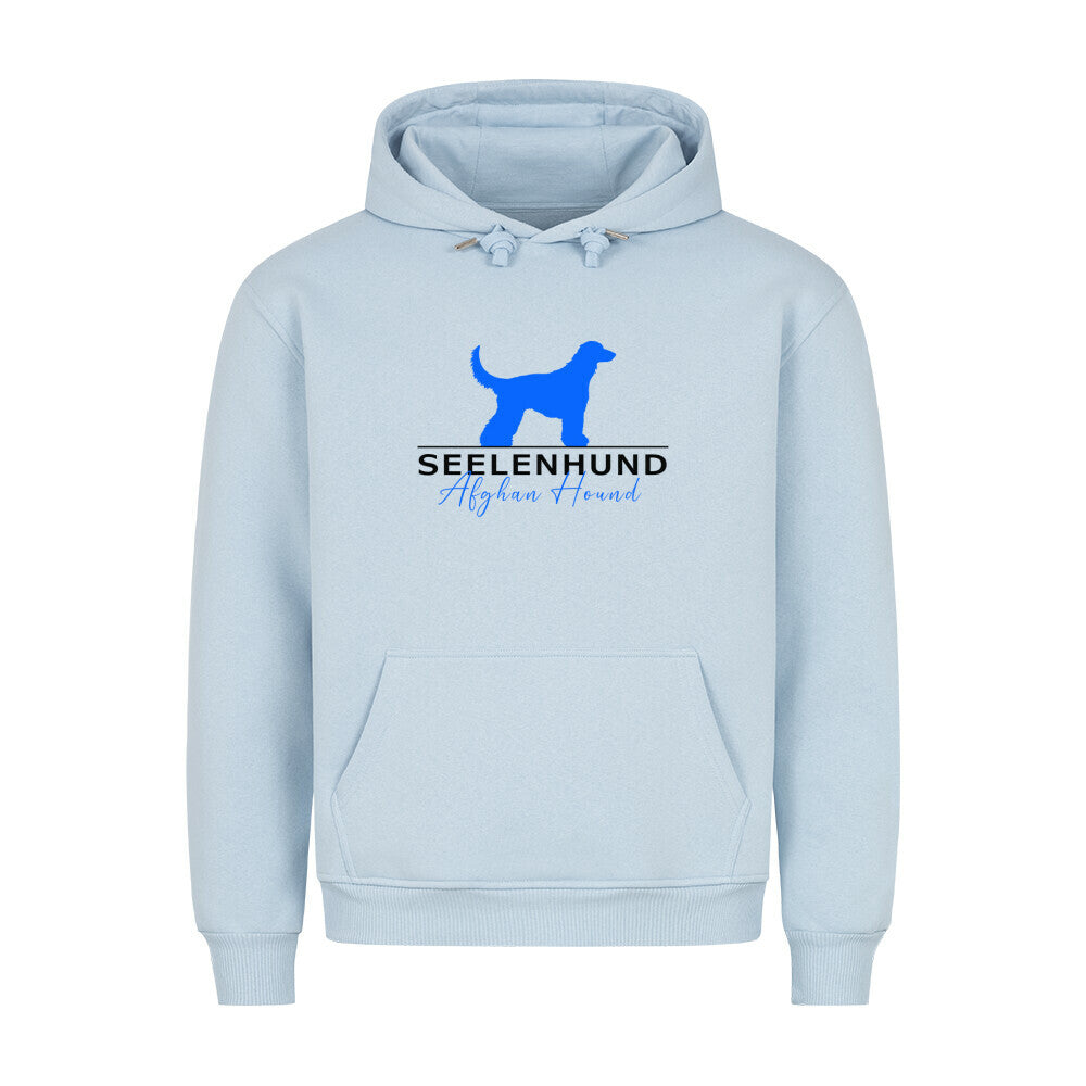 Premium Hoodie "Afghanischer Windhund - Seelenhund" Babyblau – hunde-shirt.de