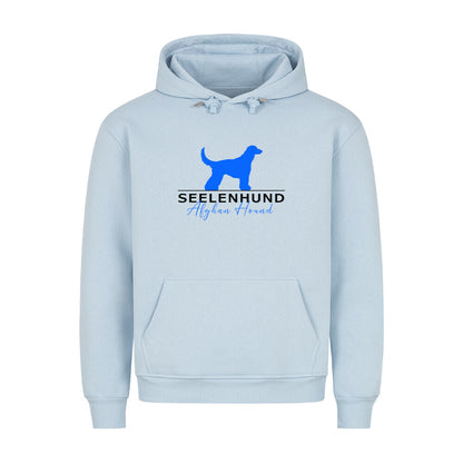 Premium Hoodie "Afghanischer Windhund - Seelenhund" Babyblau – hunde-shirt.de