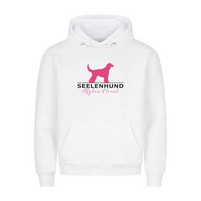 Premium Hoodie "Afghanischer Windhund - Seelenhund" Weiß – hunde-shirt.de