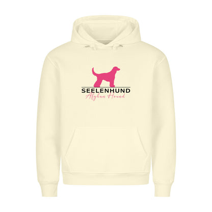 Premium Hoodie "Afghanischer Windhund - Seelenhund" Beige – hunde-shirt.de