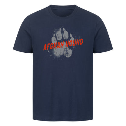 Premium T-Shirt "Afghanischer Windhund - PAW" French Navy – hunde-shirt.de