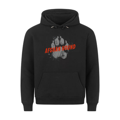 Premium Hoodie "Afghanischer Windhund - PAW" Schwarz – hunde-shirt.de