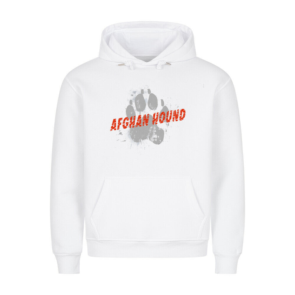 Premium Hoodie "Afghanischer Windhund - PAW" Weiß – hunde-shirt.de