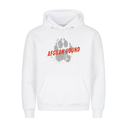 Premium Hoodie "Afghanischer Windhund - PAW" Weiß – hunde-shirt.de