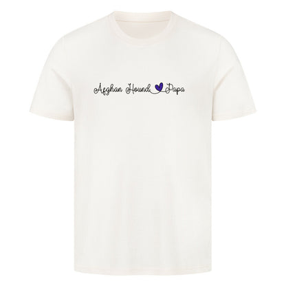 Premium T-Shirt "Afghanischer Windhund - Papa" Natural Raw – hunde-shirt.de
