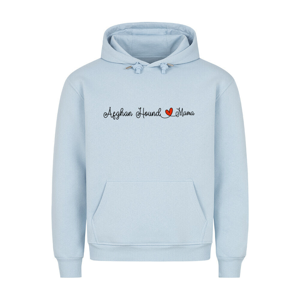 Premium Hoodie "Afghanischer Windhund - Mama" Babyblau – hunde-shirt.de