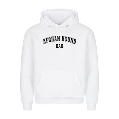Premium Hoodie "Afghanischer Windhund - DAD" Weiß – hunde-shirt.de