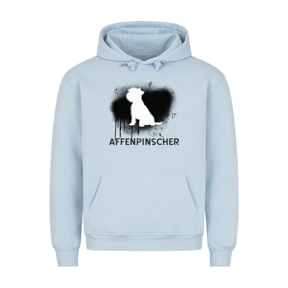 Premium Hoodie "Affenpinscher - Brush" Babyblau – hunde-shirt.de