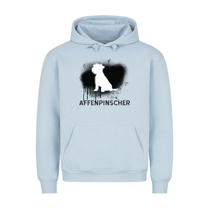 Premium Hoodie "Affenpinscher - Brush" Babyblau – hunde-shirt.de