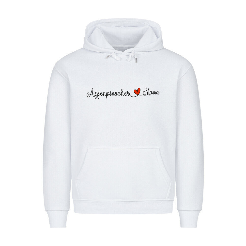 Premium Hoodie "Affenpinscher - Mama" Weiß – hunde-shirt.de