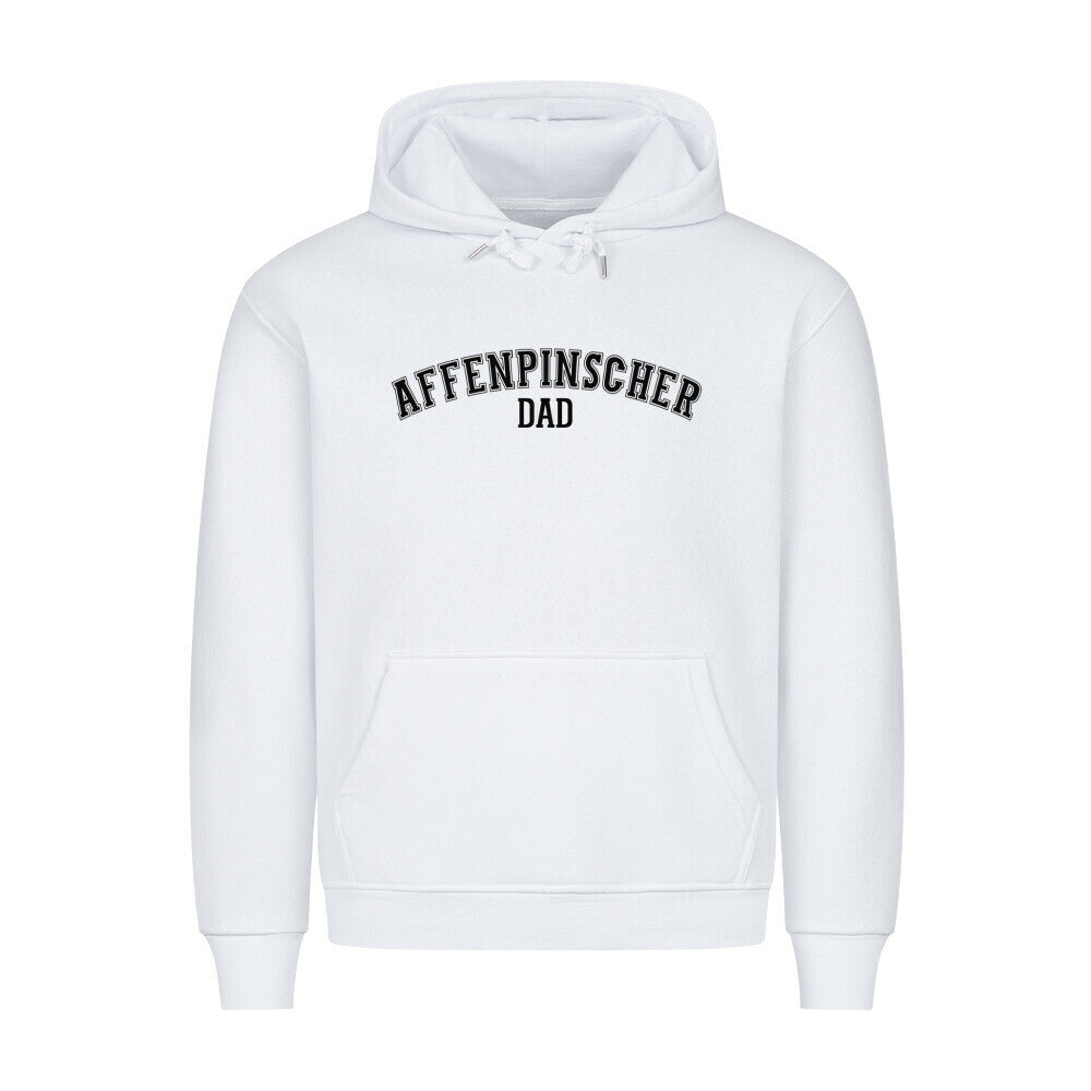 Premium Hoodie "Affenpinscher - DAD" Weiß – hunde-shirt.de
