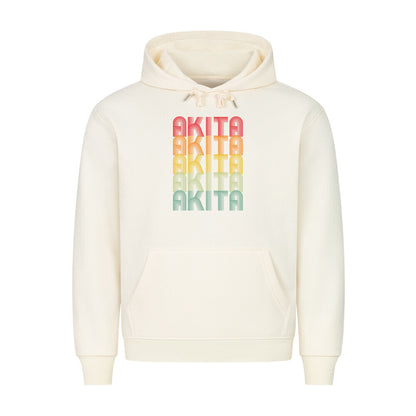 Premium Hoodie "Akita Inu - RETRO" Beige – hunde-shirt.de