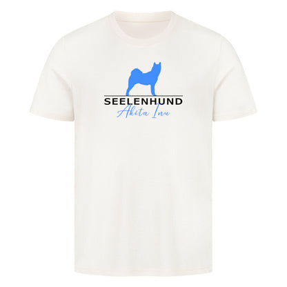 Premium T-Shirt "Akita Inu - Seelenhund" Natural Raw – hunde-shirt.de