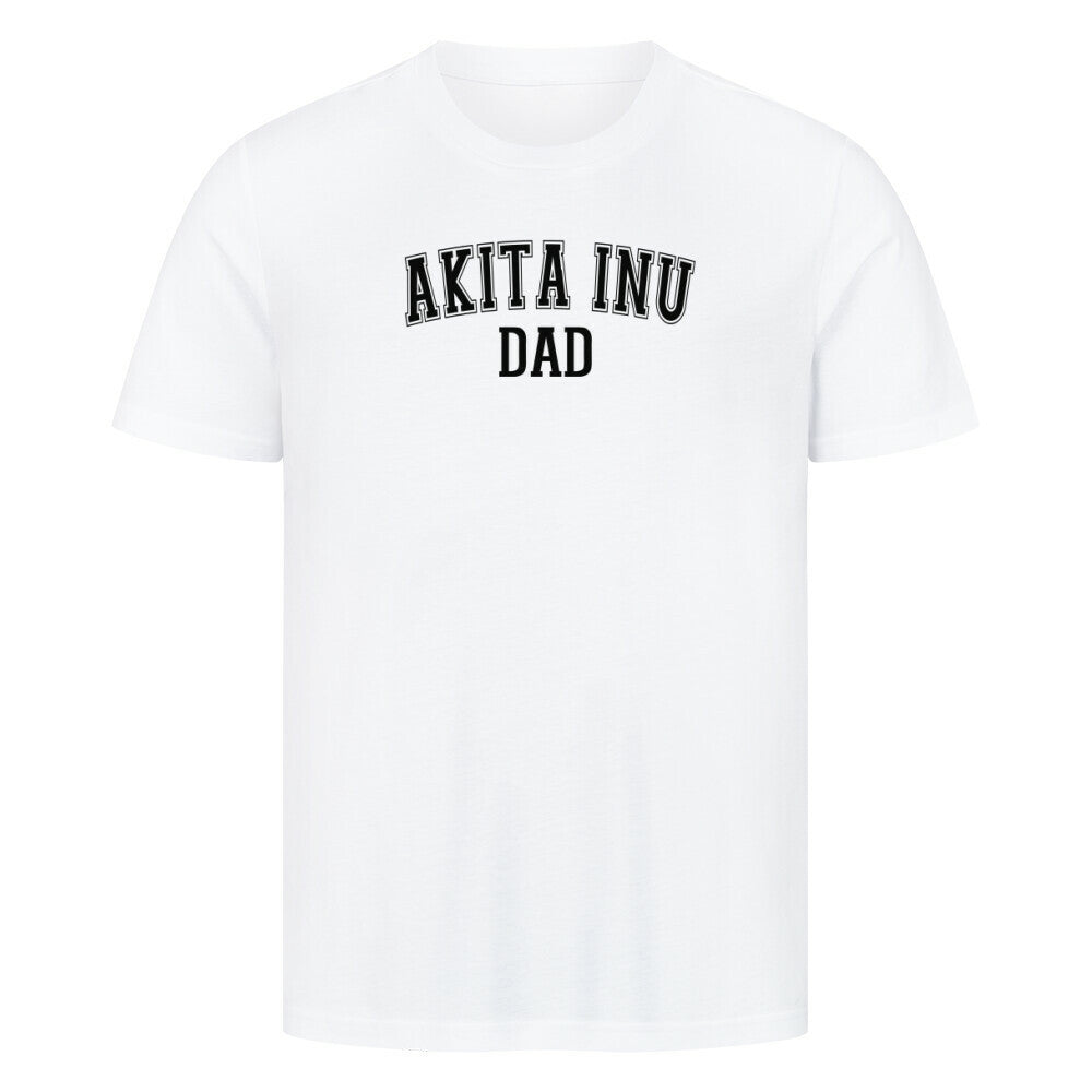 Premium T-Shirt "Akita Inu - DAD" Weiß – hunde-shirt.de