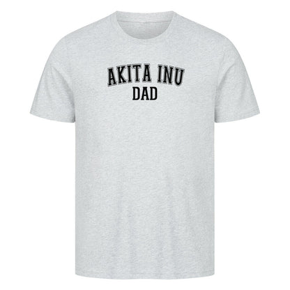 Premium T-Shirt "Akita Inu - DAD" Heather Grey – hunde-shirt.de