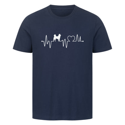 Premium T-Shirt "Akita Inu - Heartbeat" French Navy – hunde-shirt.de