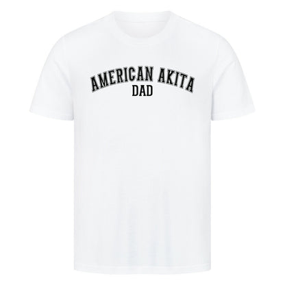 Premium T-Shirt "American Akita - DAD" Weiß – hunde-shirt.de
