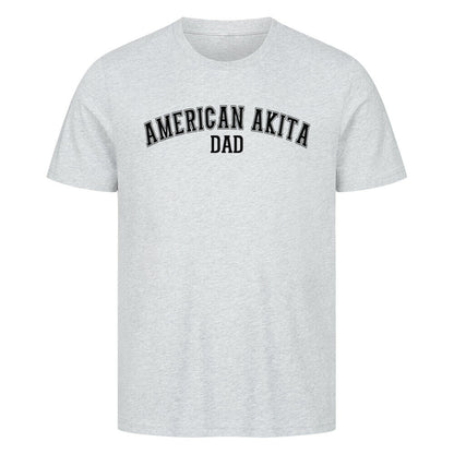 Premium T-Shirt "American Akita - DAD" Heather Grey – hunde-shirt.de