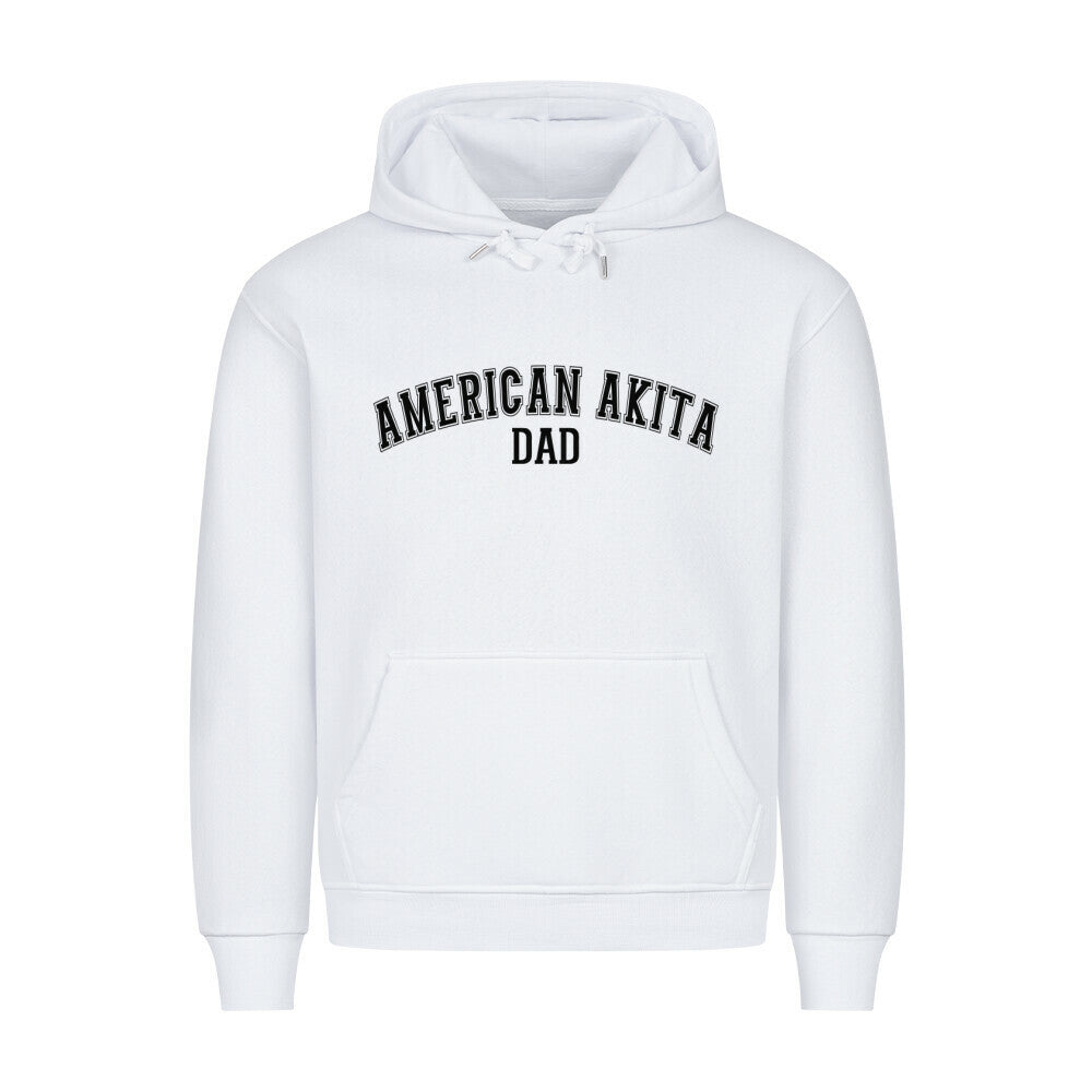 Premium Hoodie "American Akita - DAD" Weiß – hunde-shirt.de