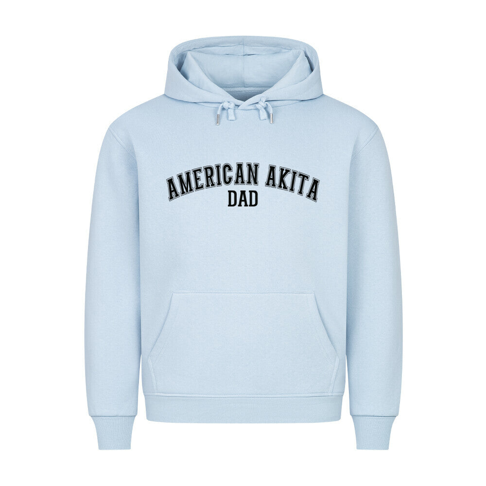 Premium Hoodie "American Akita - DAD" Babyblau – hunde-shirt.de