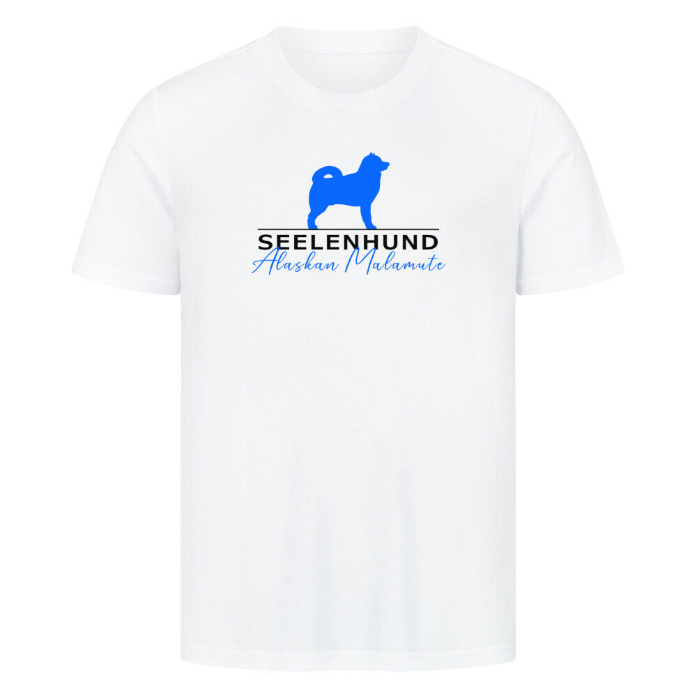 Premium T-Shirt "Alaskan Malamute - Seelenhund" Weiß – hunde-shirt.de