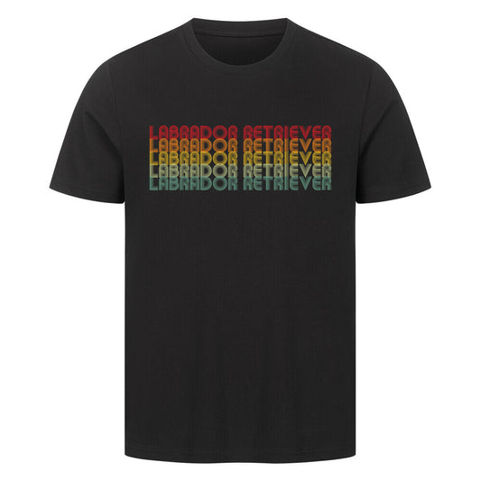 Premium T-Shirt "Labrador Retriever - RETRO" Schwarz – hunde-shirt.de
