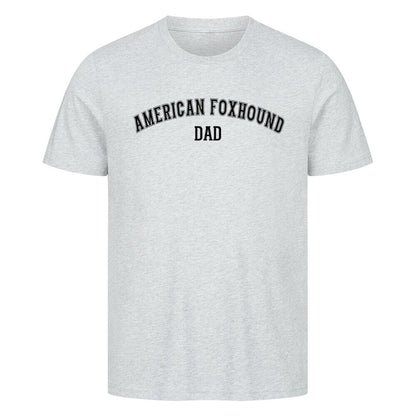 Premium T-Shirt "American Foxhound - DAD" Heather Grey – hunde-shirt.de