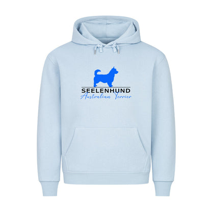Premium Hoodie "Australian Terrier - Seelenhund" Babyblau – hunde-shirt.de