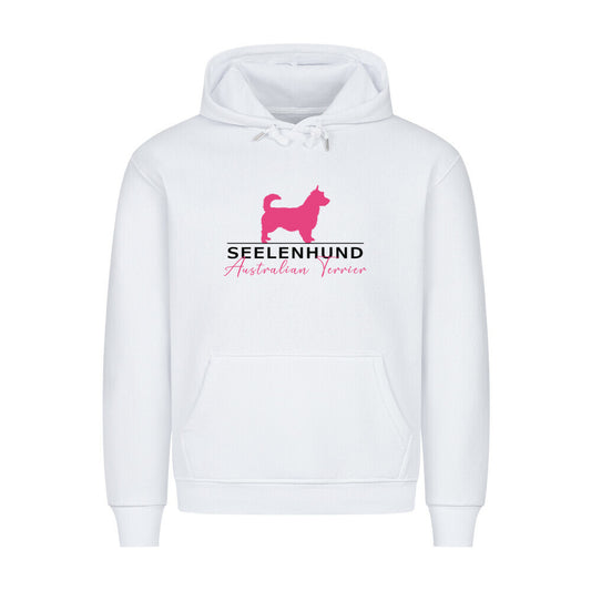 Premium Hoodie "Australian Terrier - Seelenhund" Weiß – hunde-shirt.de