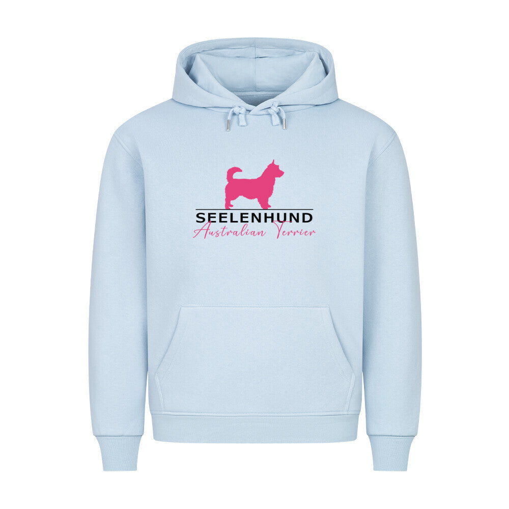 Premium Hoodie "Australian Terrier - Seelenhund" Babyblau – hunde-shirt.de