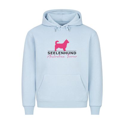 Premium Hoodie "Australian Terrier - Seelenhund" Babyblau – hunde-shirt.de