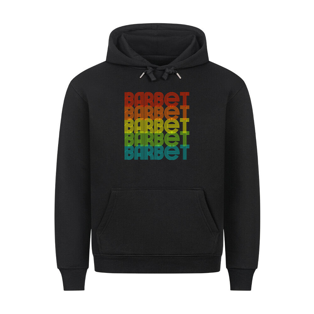 Premium Hoodie "Barbet - RETRO" Schwarz – hunde-shirt.de