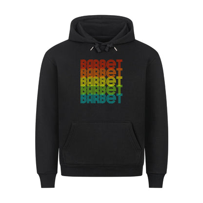 Premium Hoodie "Barbet - RETRO" Schwarz – hunde-shirt.de