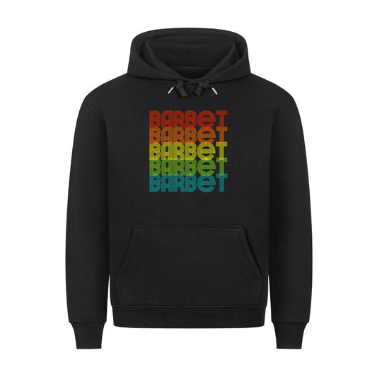 Premium Hoodie "Barbet - RETRO" Schwarz – hunde-shirt.de