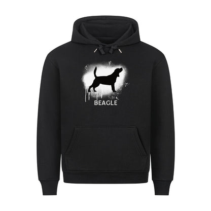 Premium Hoodie "Beagle- Brush" Schwarz – hunde-shirt.de