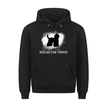 Premium Hoodie "Bedlington Terrier - Brush" Schwarz – hunde-shirt.de
