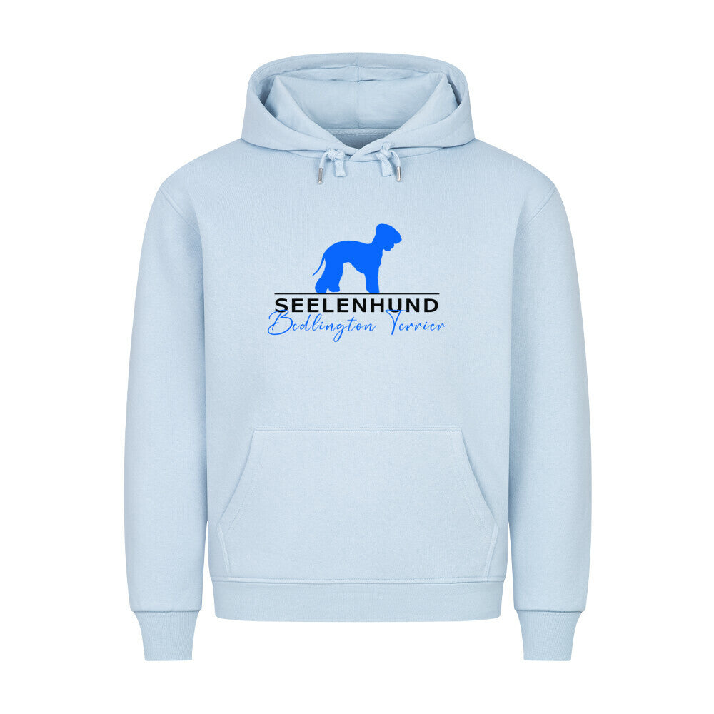 Premium Hoodie "Bedlington Terrier - Seelenhund" Babyblau – hunde-shirt.de