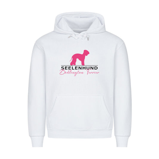 Premium Hoodie "Bedlington Terrier - Seelenhund" Weiß – hunde-shirt.de