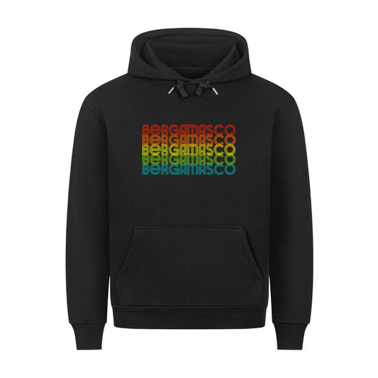 Premium Hoodie "Bergamasco - RETRO" Schwarz – hunde-shirt.de