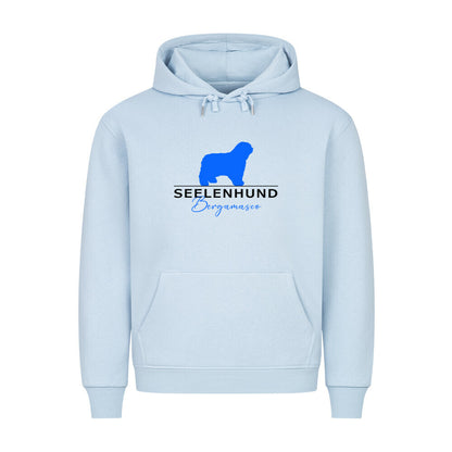 Premium Hoodie "Bergamasco - Seelenhund" Babyblau – hunde-shirt.de