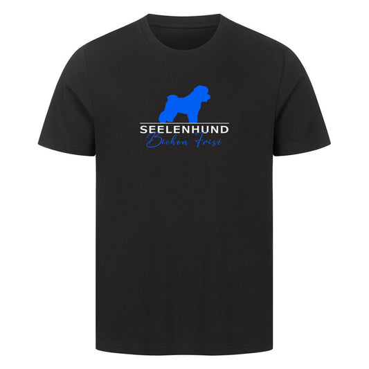 Premium T-Shirt "Bichon Frisé - Seelenhund" Schwarz – hunde-shirt.de