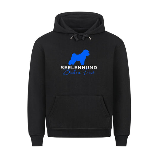 Premium Hoodie "Bichon Frisé - Seelenhund" Schwarz – hunde-shirt.de
