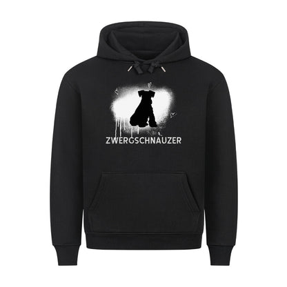Premium Hoodie "Zwergschnauzer - Brush" Schwarz – hunde-shirt.de
