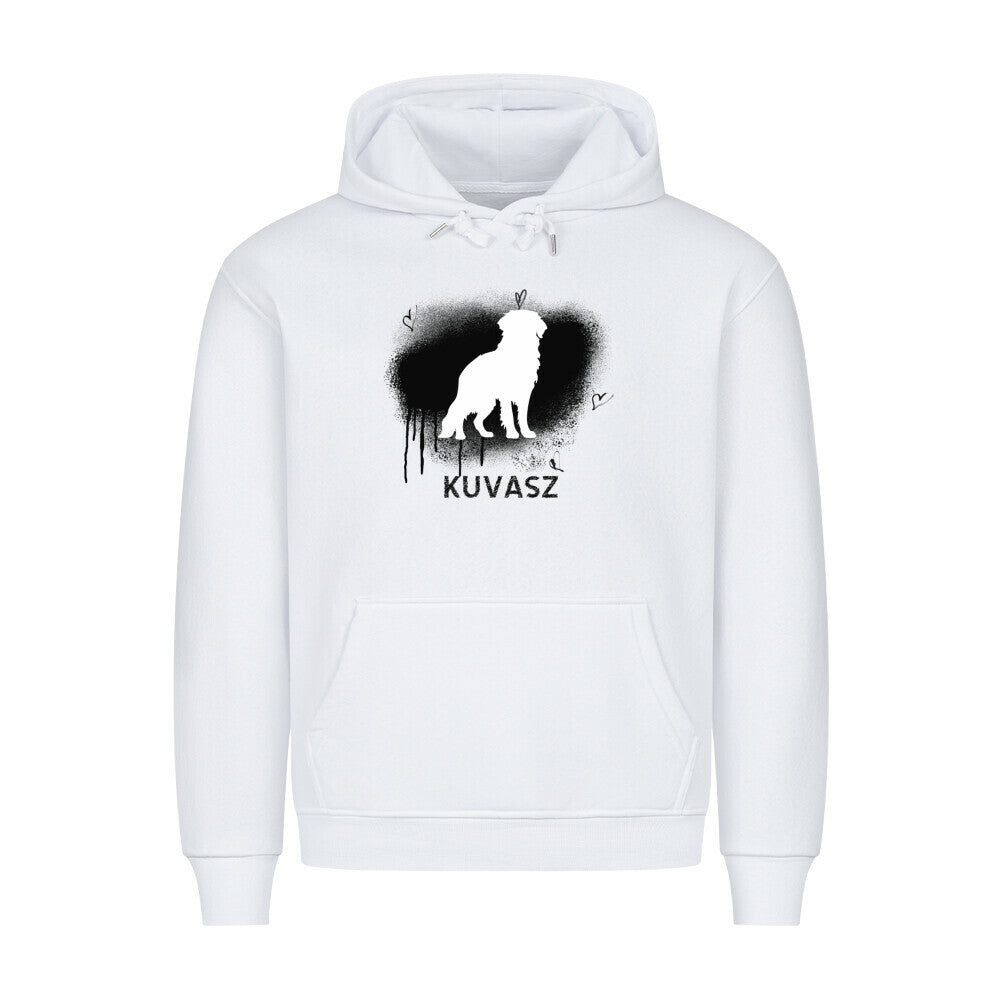 Premium Hoodie "Kuvasz - Brush" Weiß – hunde-shirt.de