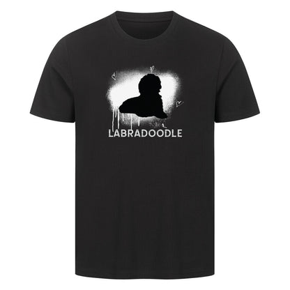 Premium T-Shirt "Labradoodle - Brush" Schwarz – hunde-shirt.de
