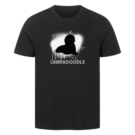 Premium T-Shirt "Labradoodle - Brush" Schwarz – hunde-shirt.de