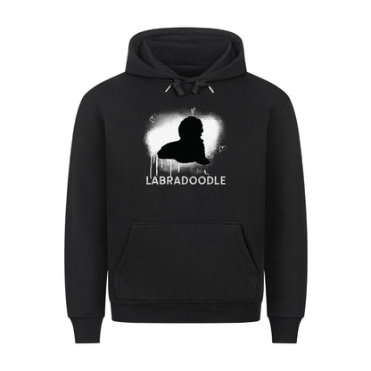 Premium Hoodie "Labradoodle - Brush" Schwarz – hunde-shirt.de