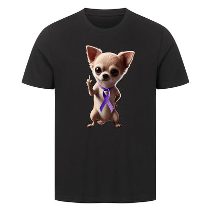 Premium T-Shirt "Chihuahua - Fuck Cancer" Schwarz – hunde-shirt.de