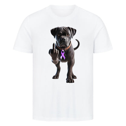 Premium T-Shirt "Cane Corso - Fuck Cancer" Weiß – hunde-shirt.de